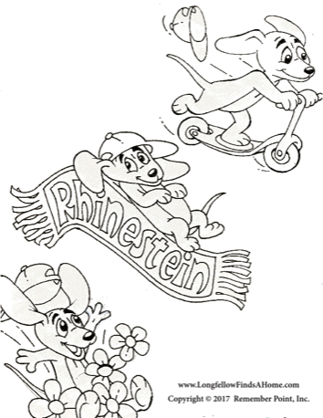 longfellow wiener dog coloring book